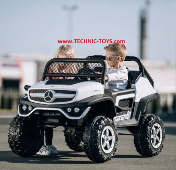 otroski djecji kids avtomobil automobil električni akumulator baterija Electric-Ride-On-Mercedes-Unimog-S-White_technic-toys_7