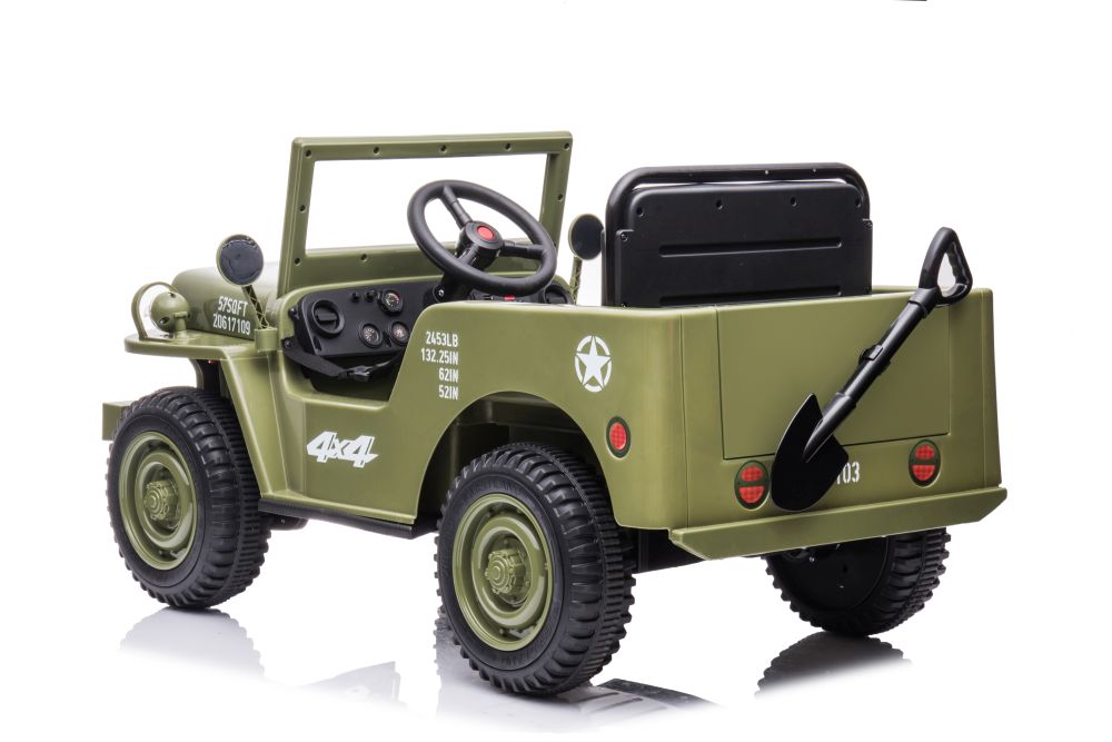 Battery-ride-on-JH-103-Army-Green-4×4-otroski jeep terensko vozilo avto auto kid children technic-toys otroska djecija igracka igraca 4